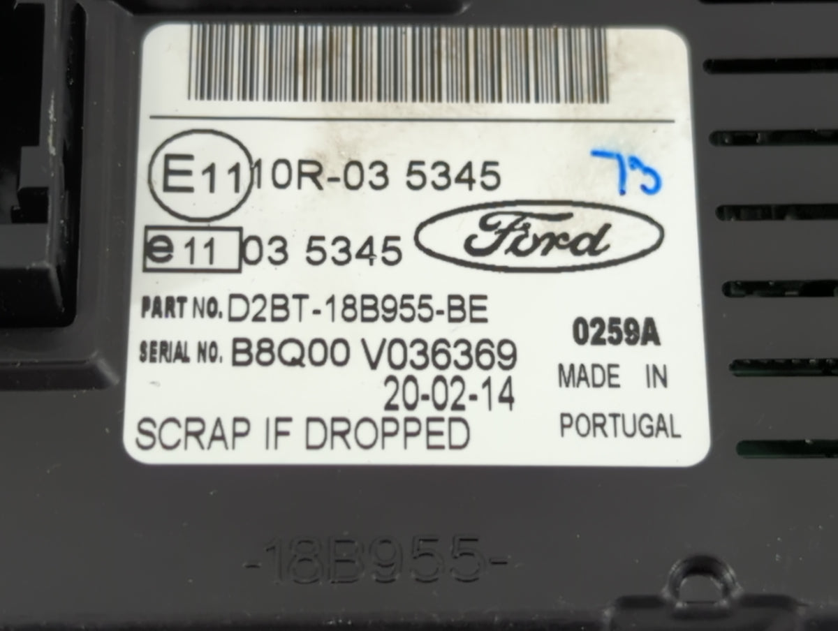 2014-2017 Ford Fiesta Information Radio Display Screen 1229701 - Oemusedautoparts1.com