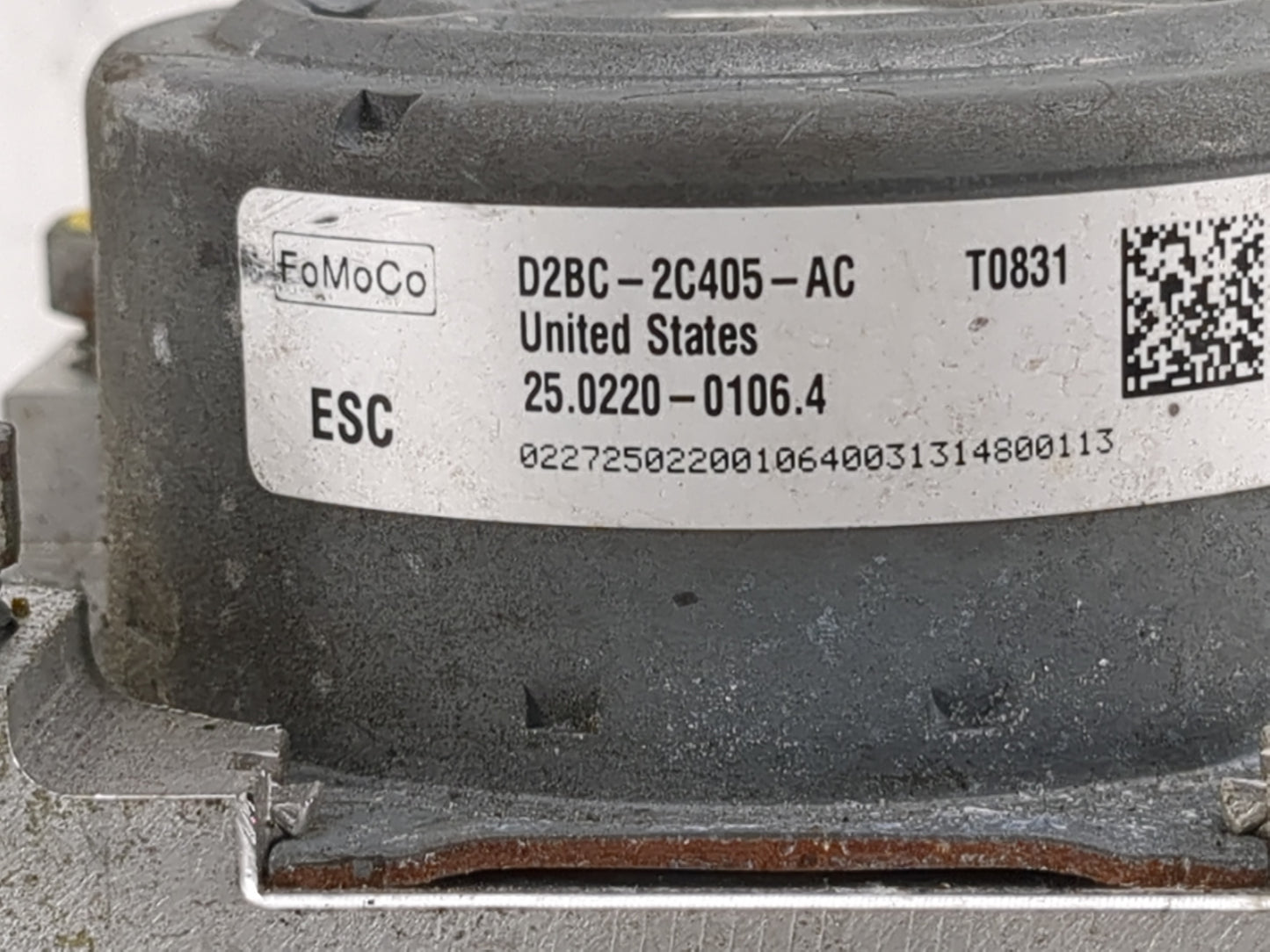 2014 Ford Fiesta ABS Pump Control Module Replacement P/N:D2BC-2C405-AC Fits OEM Used Auto Parts - Oemusedautoparts1.com