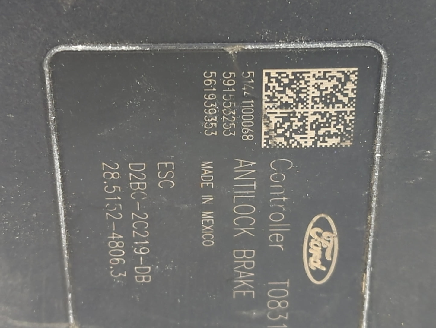 2014 Ford Fiesta ABS Pump Control Module Replacement P/N:D2BC-2C219-DB Fits OEM Used Auto Parts - Oemusedautoparts1.com