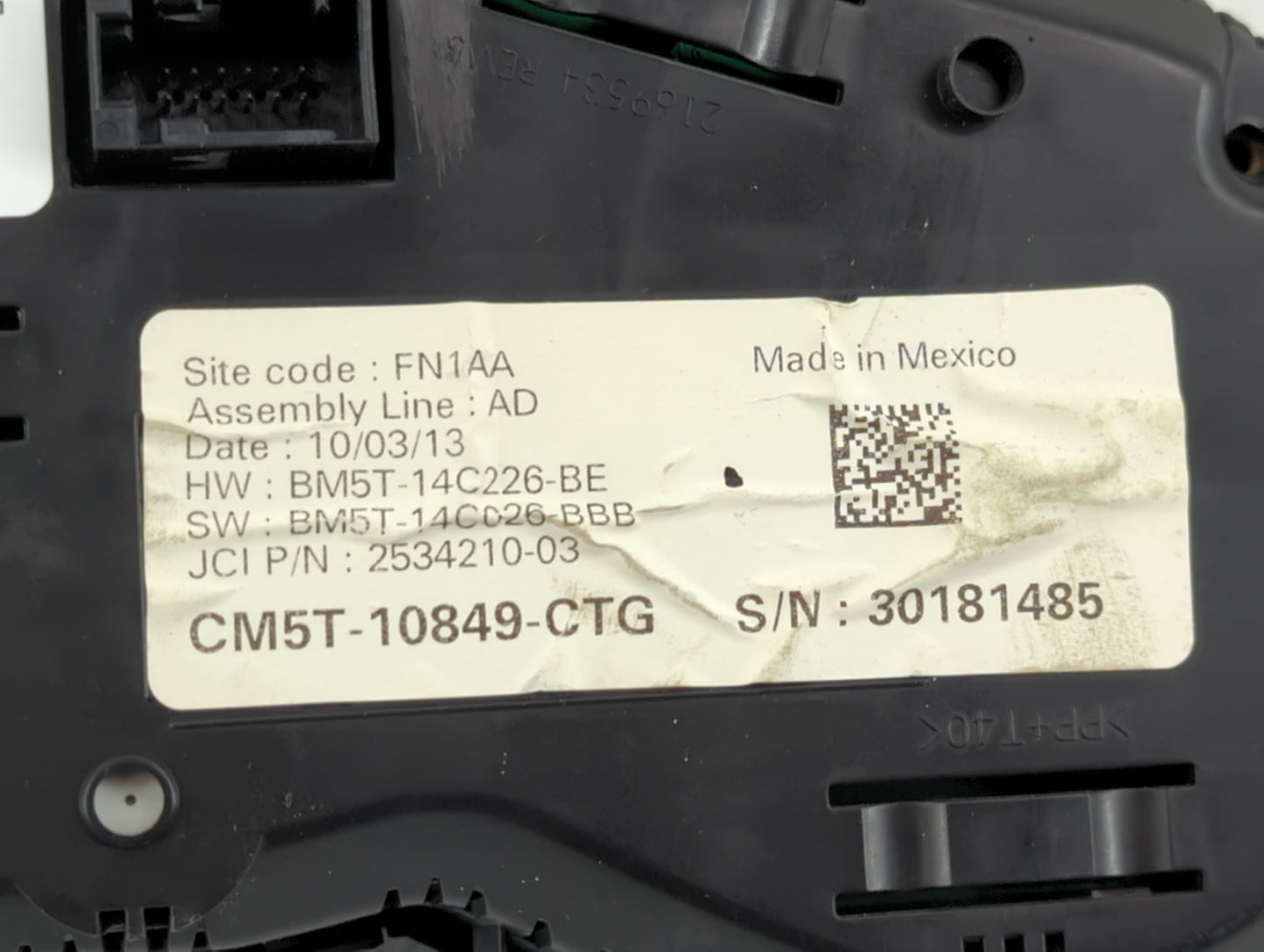 2013-2014 Ford Focus Instrument Cluster Speedometer Gauges Fits Fits 2013 2014 OEM Used Auto Parts - Oemusedautoparts1.com