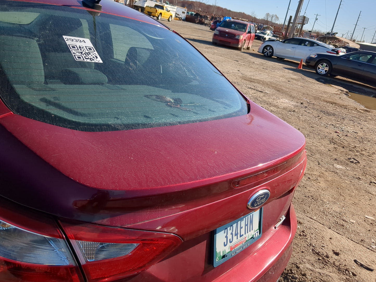 2012-2014 Ford Focus Trunk/decklid/hatch/tailgate Oem - Oemusedautoparts1.com