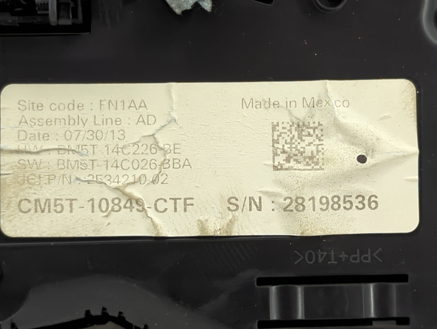2013-2014 Ford Focus Instrument Cluster Speedometer Gauges P/N:CM5T-10849-CTF Fits Fits 2013 2014 OEM Used Auto Parts - Oemu
