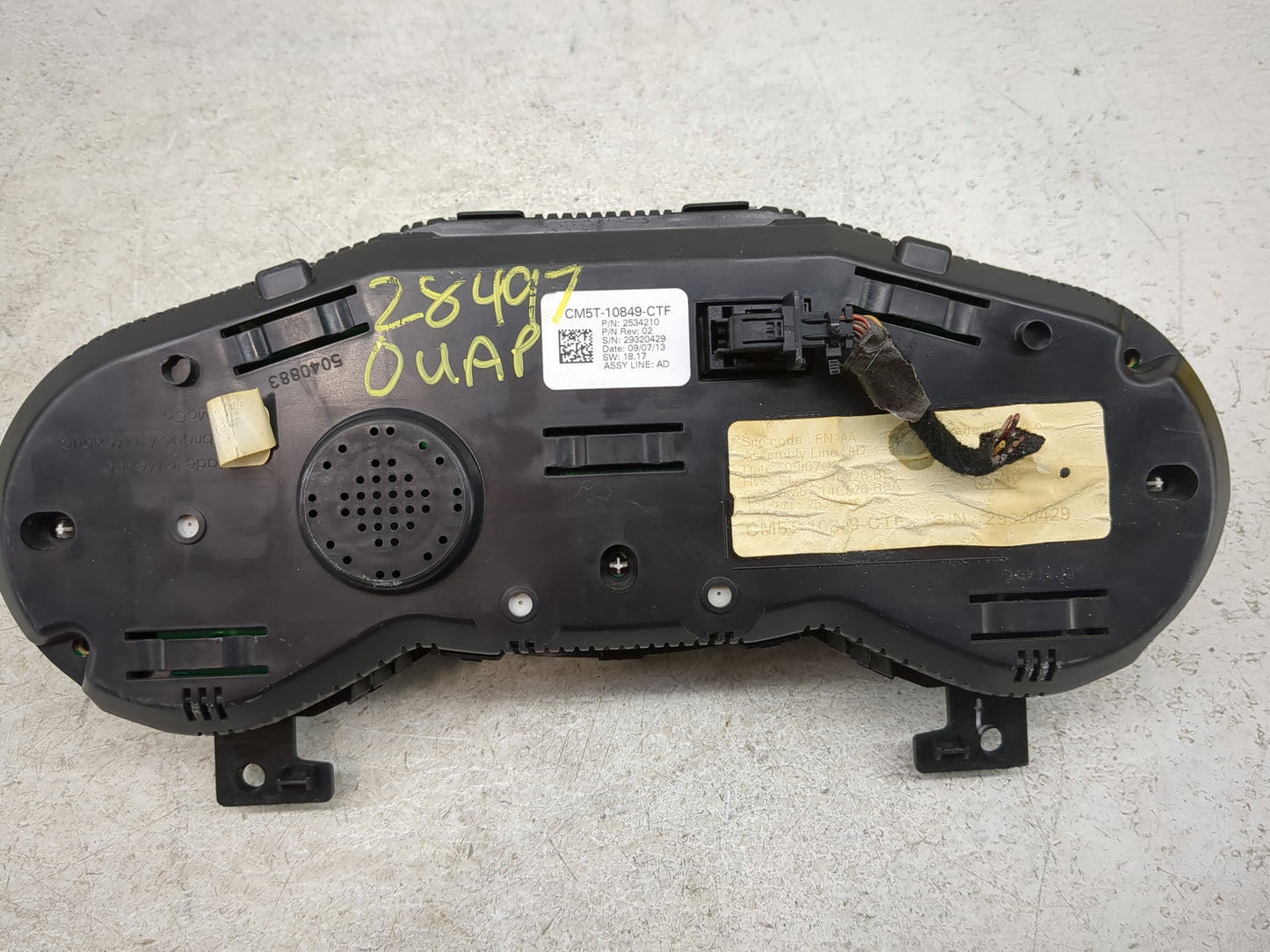 2013-2014 Ford Focus Instrument Cluster Speedometer Gauges P/N:CM5T-10849-CTF Fits Fits 2013 2014 OEM Used Auto Parts - Oemu
