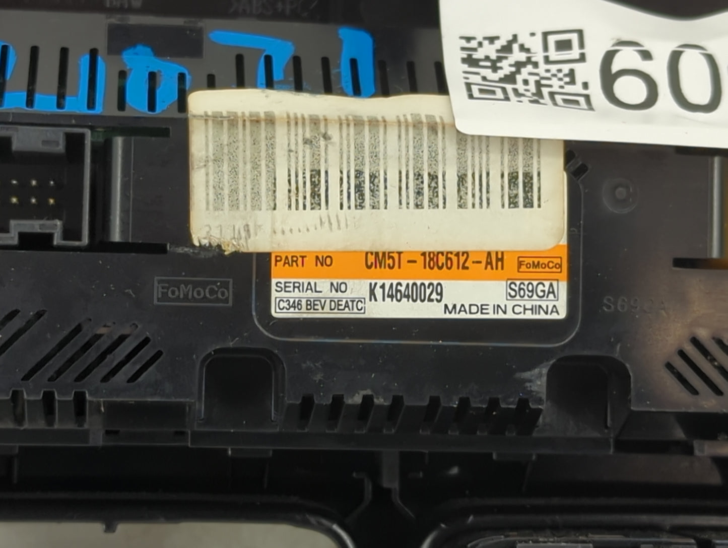 2013-2014 Ford Focus Climate Control Module Temperature AC/Heater Replacement P/N:CM5T-18C612-AH Fits Fits 2013 2014 OEM Use