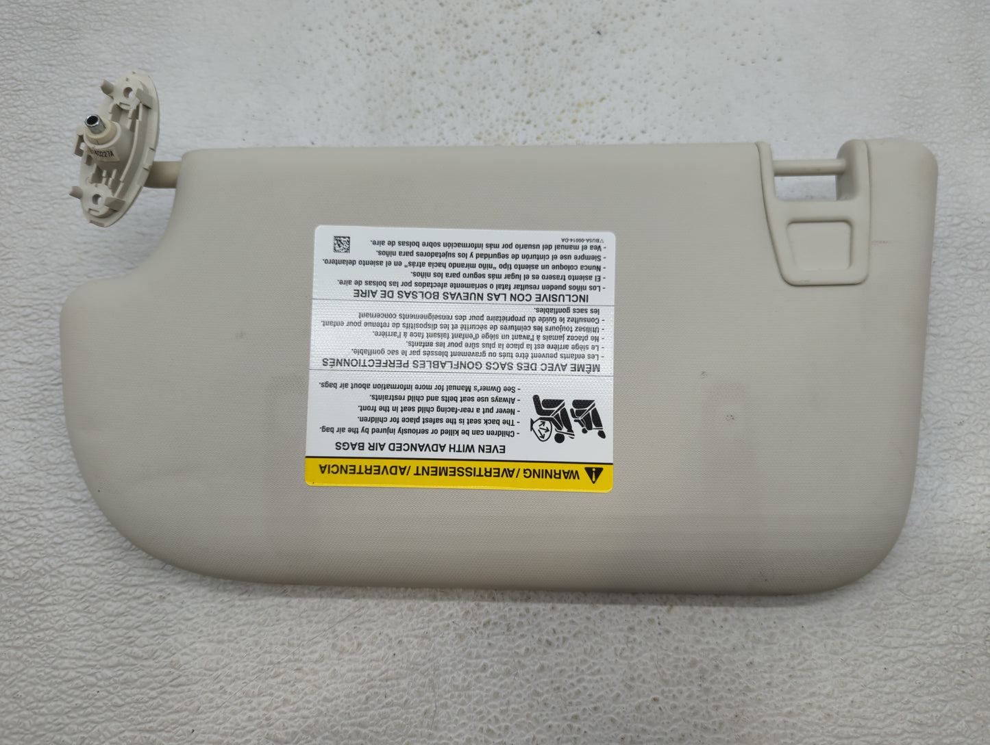 2013-2015 Ford Focus Sun Visor Shade Replacement Passenger Right Mirror Fits Fits 2013 2014 2015 OEM Used Auto Parts - Oemus