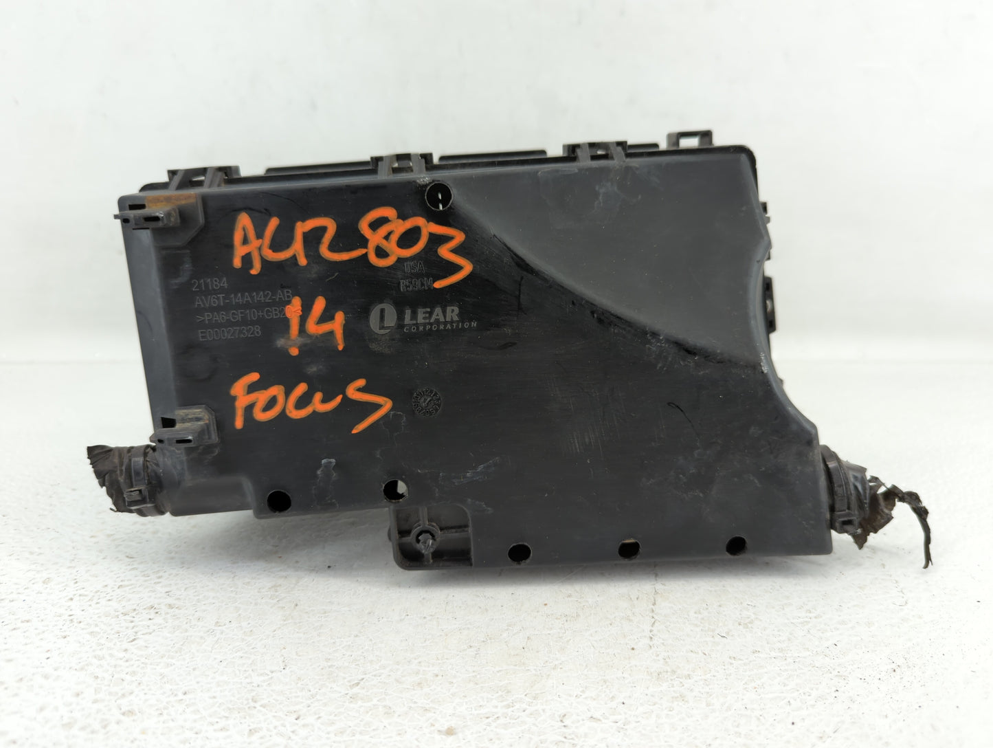 2012-2014 Ford Focus Fusebox Fuse Box Panel Relay Module P/N:AV6T-14A067-AC Fits Fits 2012 2013 2014 OEM Used Auto Parts - O