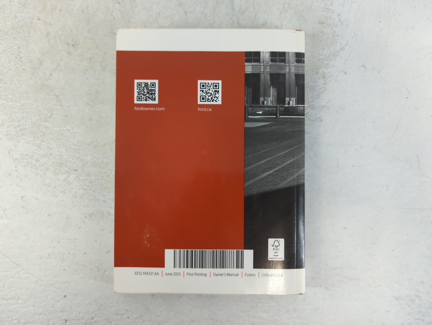 2014 Ford Fusion Owners Manual Book Guide P/N:EE5J 19A321 AA OEM Used Auto Parts - Oemusedautoparts1.com