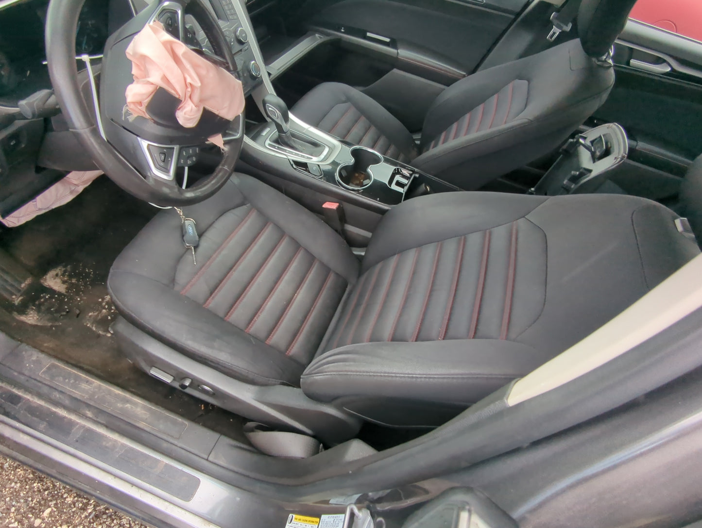 2013-2016 Ford Fusion Driver Front Seat Oem Dark Grey - Oemusedautoparts1.com