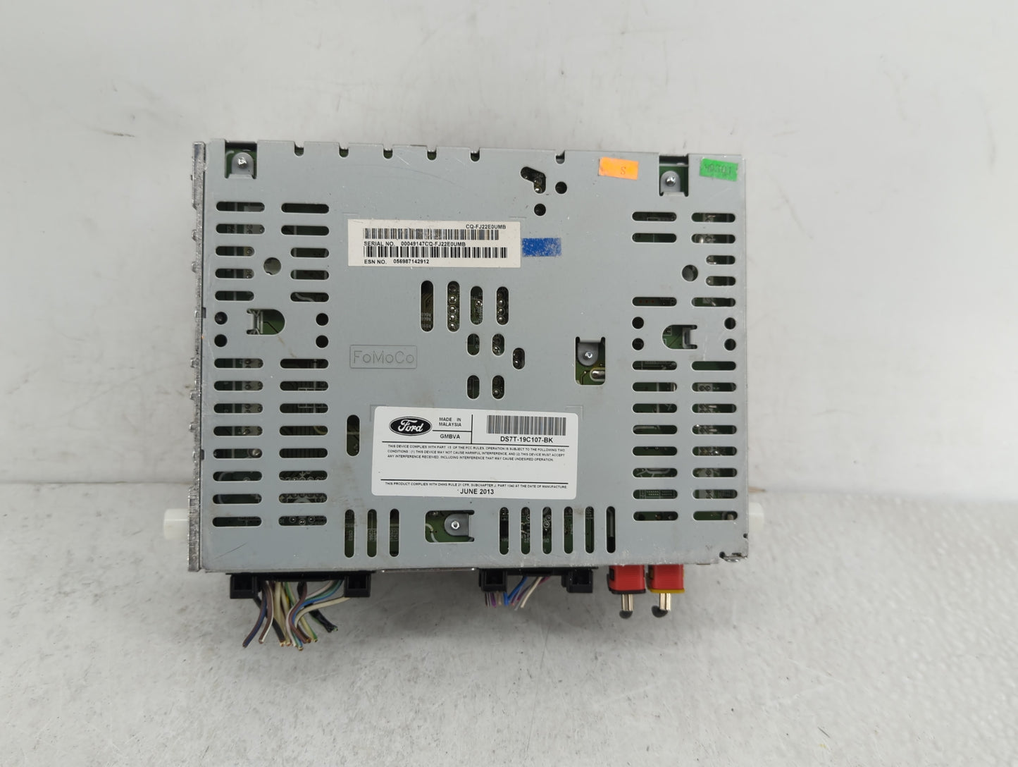 2013-2015 Ford Fusion Radio AM FM Cd Player Receiver Replacement P/N:DS7T-19C107-BK Fits Fits 2013 2014 2015 OEM Used Auto P