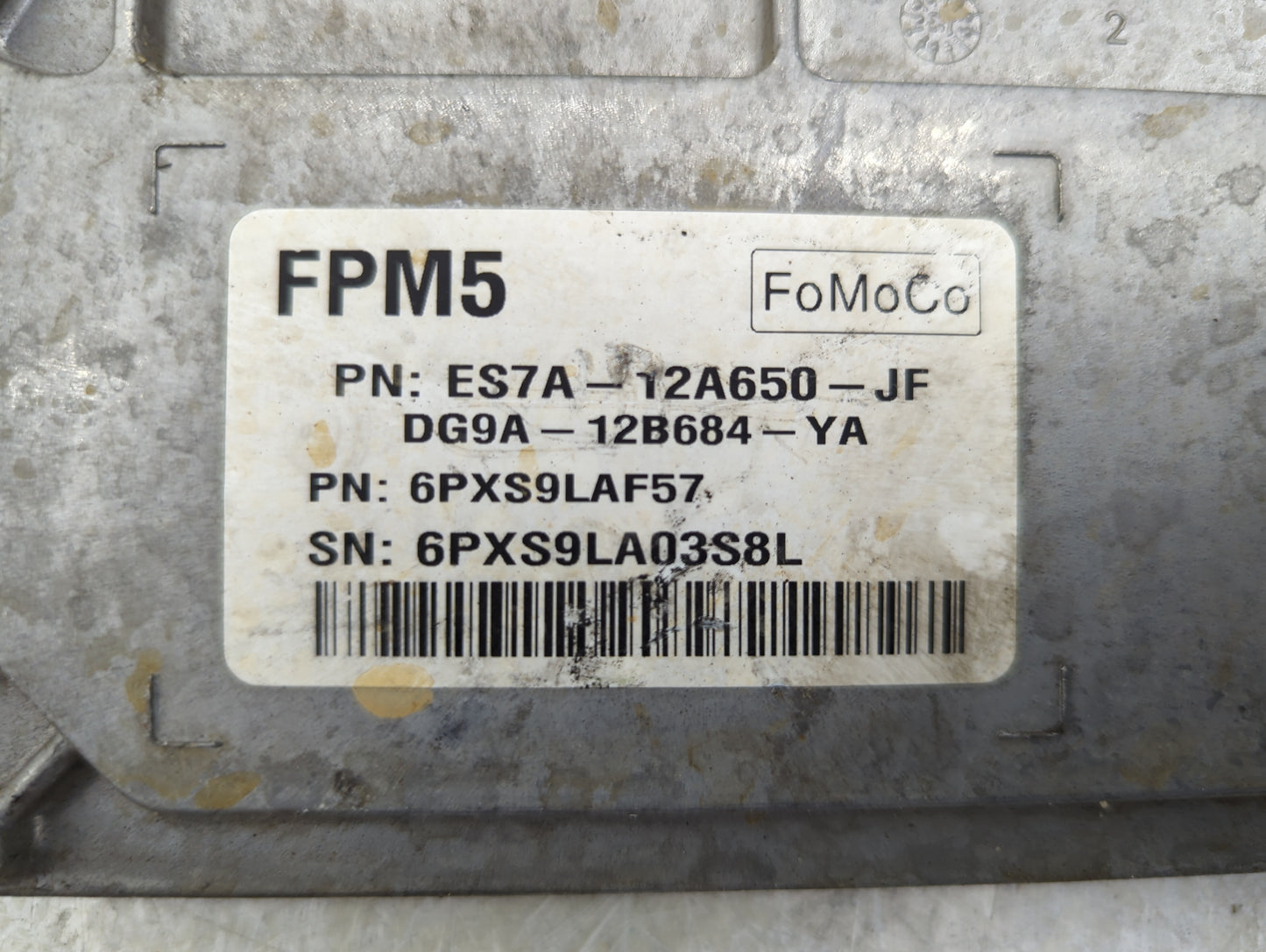 2014-2016 Ford Fusion PCM Engine Control Computer ECU ECM PCU OEM P/N:ES7A-12A650-JF DG9A-12B684-YA Fits Fits 2014 2015 2016