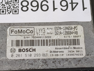 2014 Ford Fusion PCM Engine Control Computer ECU ECM PCU OEM P/N:DG1A-12B684-AB ES7A-12A650-PD, 0 261 S10 293 Fits OEM Used Auto Parts