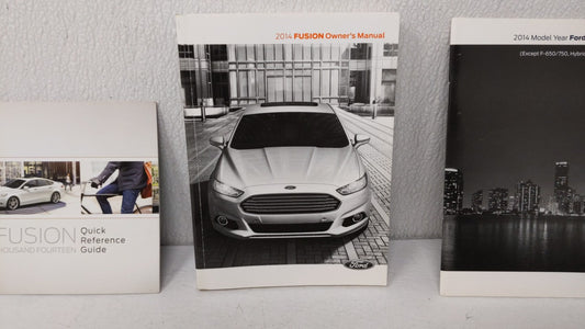 2014 Ford Fusion Owners Manual Book Guide OEM Used Auto Parts