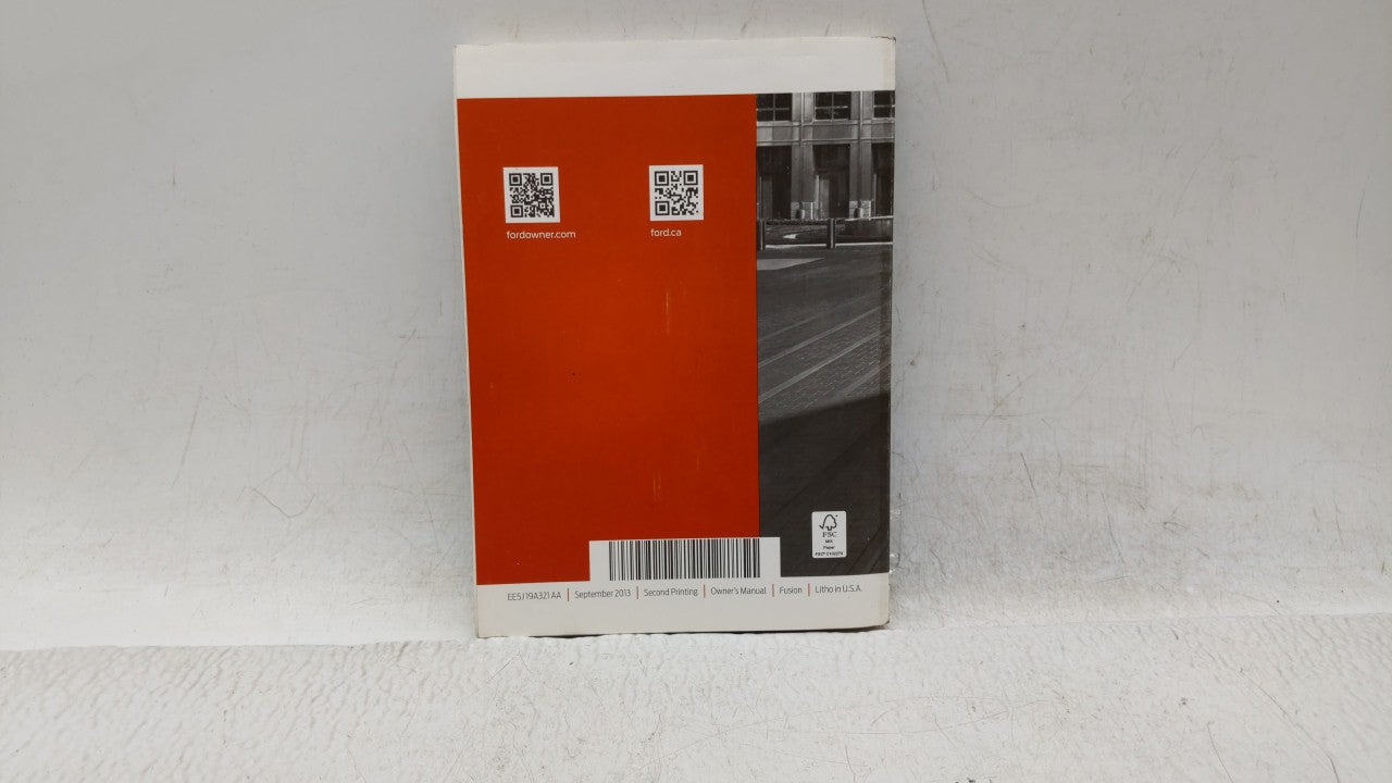 2014 Ford Fusion Owners Manual Book Guide OEM Used Auto Parts - Oemusedautoparts1.com