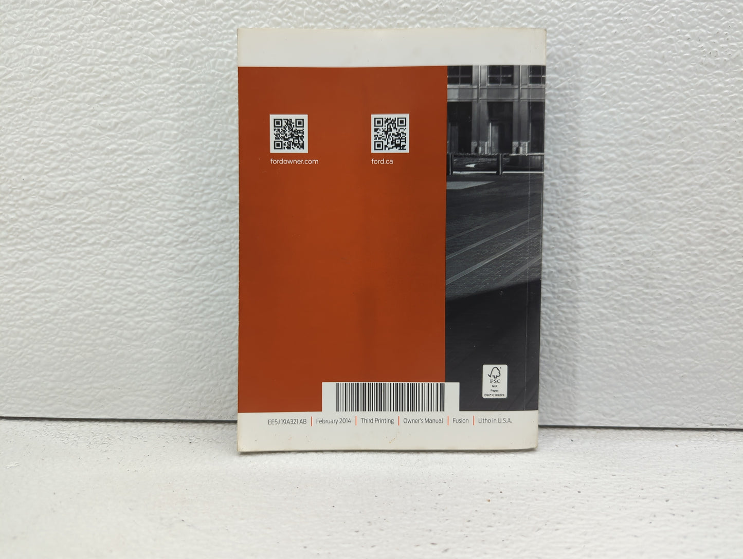 2014 Ford Fusion Owners Manual Book Guide OEM Used Auto Parts - Oemusedautoparts1.com