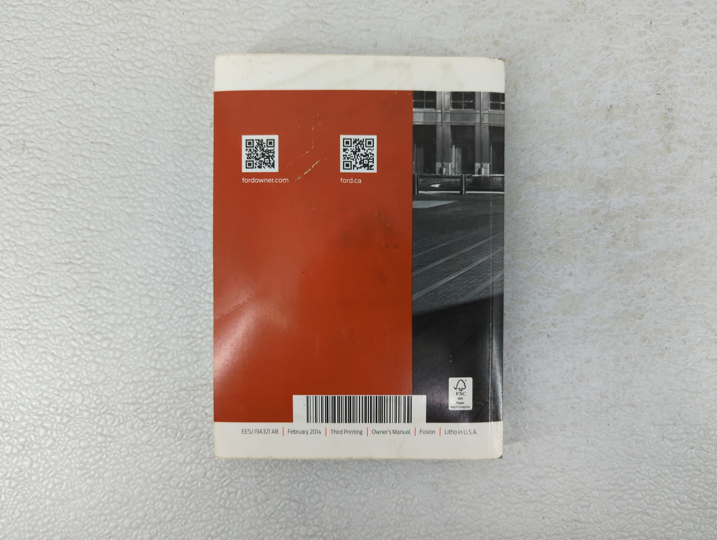 2014 Ford Fusion Owners Manual Book Guide OEM Used Auto Parts - Oemusedautoparts1.com