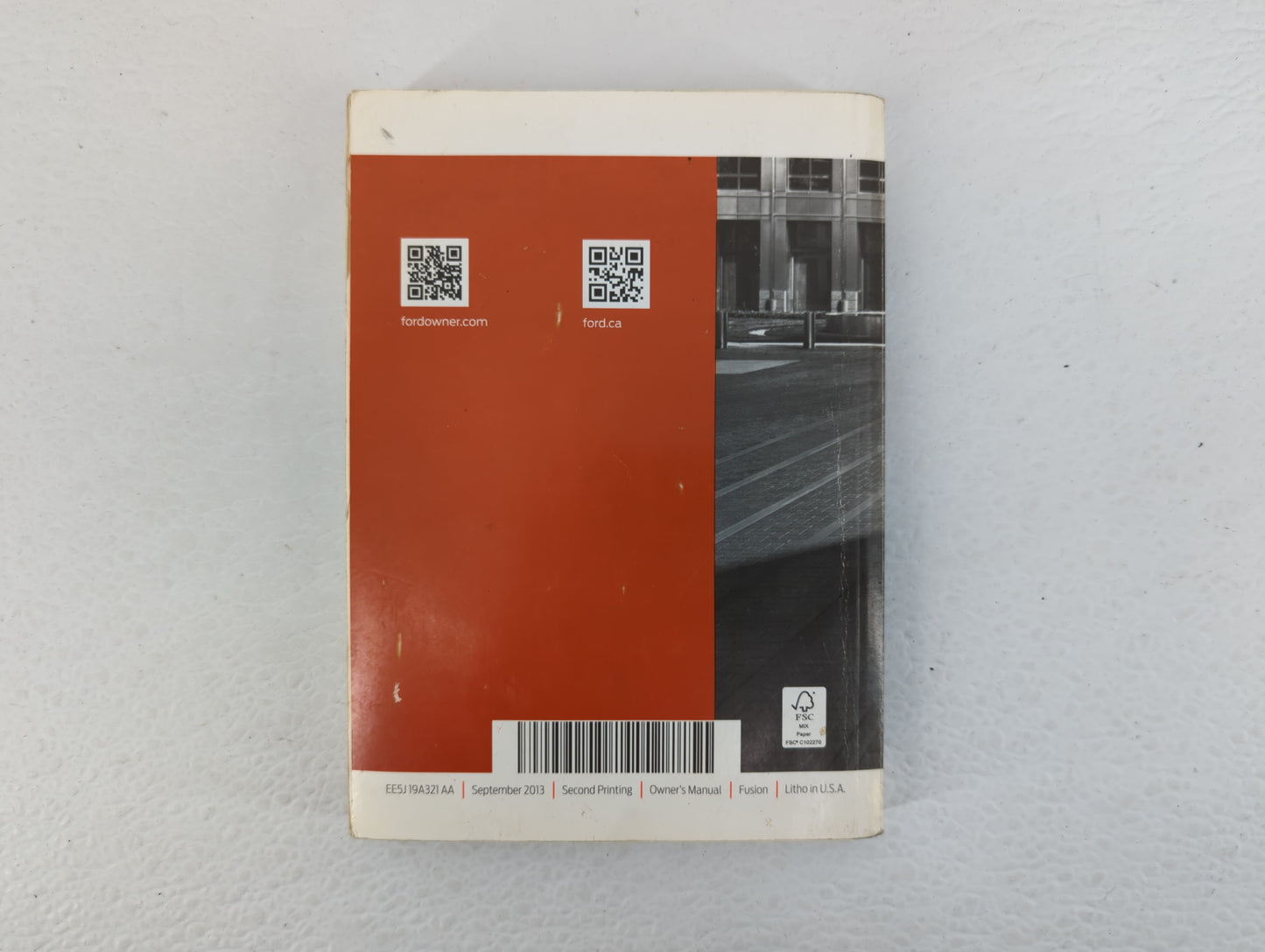 2014 Ford Fusion Owners Manual Book Guide P/N:EE5J 19A321 AA OEM Used Auto Parts - Oemusedautoparts1.com