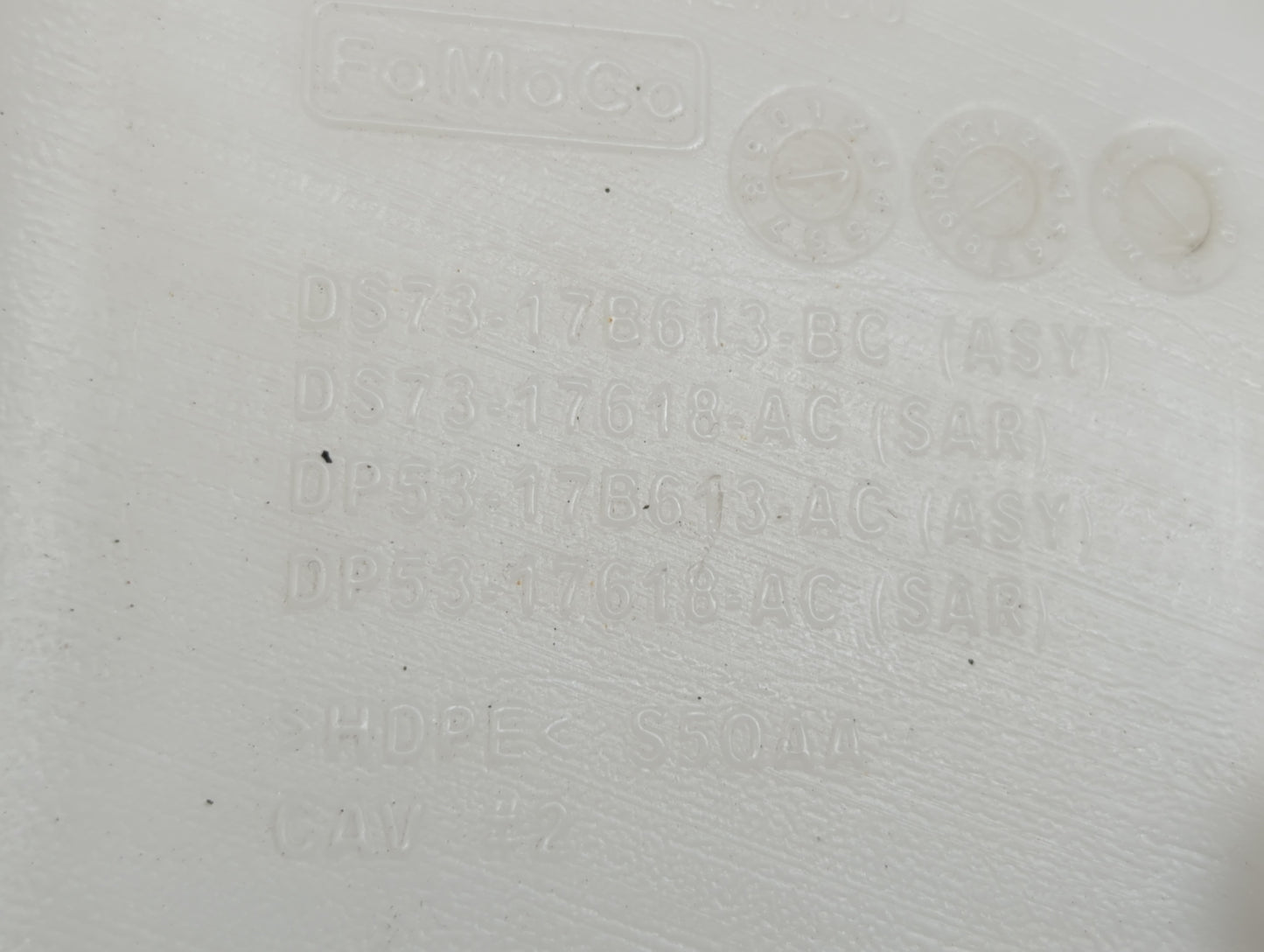 2013-2014 Ford Fusion Windshield Washer Fluid Reservoir Bottle Oem - Oemusedautoparts1.com