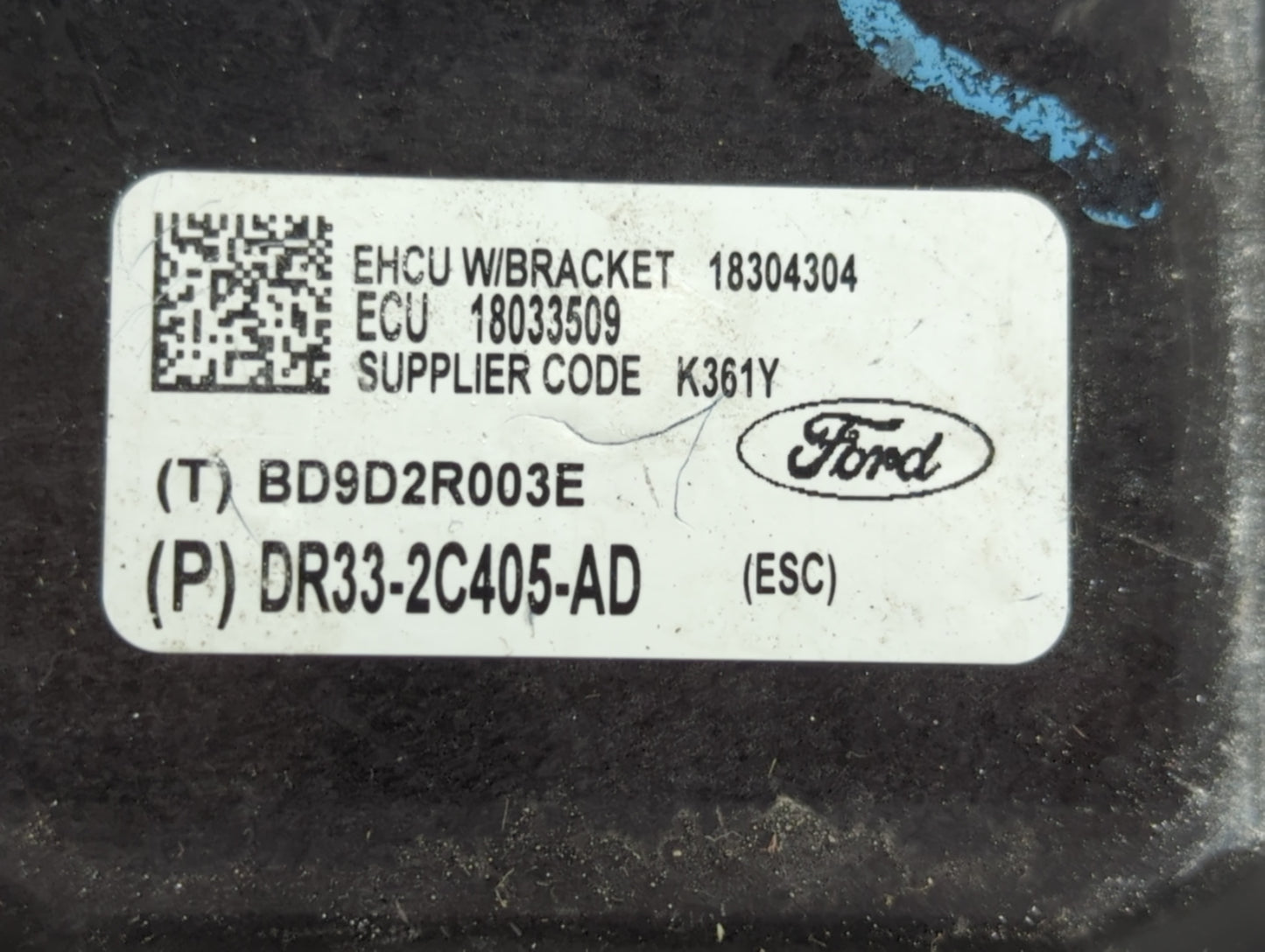 2013-2014 Ford Mustang ABS Pump Control Module Replacement P/N:DR33-2C405-AD Fits Fits 2013 2014 OEM Used Auto Parts - Oemus