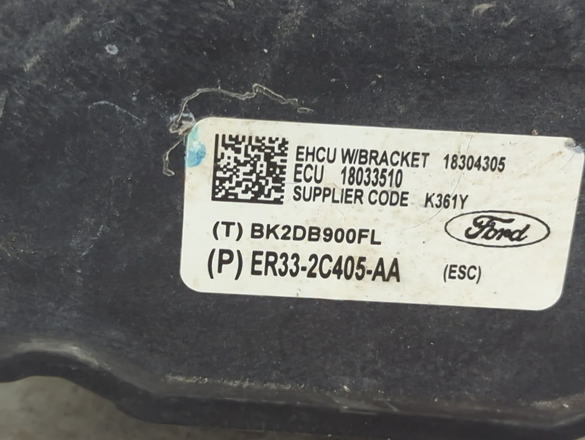 2013-2014 Ford Mustang Anti-Lock Brake ABS Pump Module Actuator OEM P/N:ER33-2C405-AA BK2DB900FL, 18304305 Fits Fits 2013 20