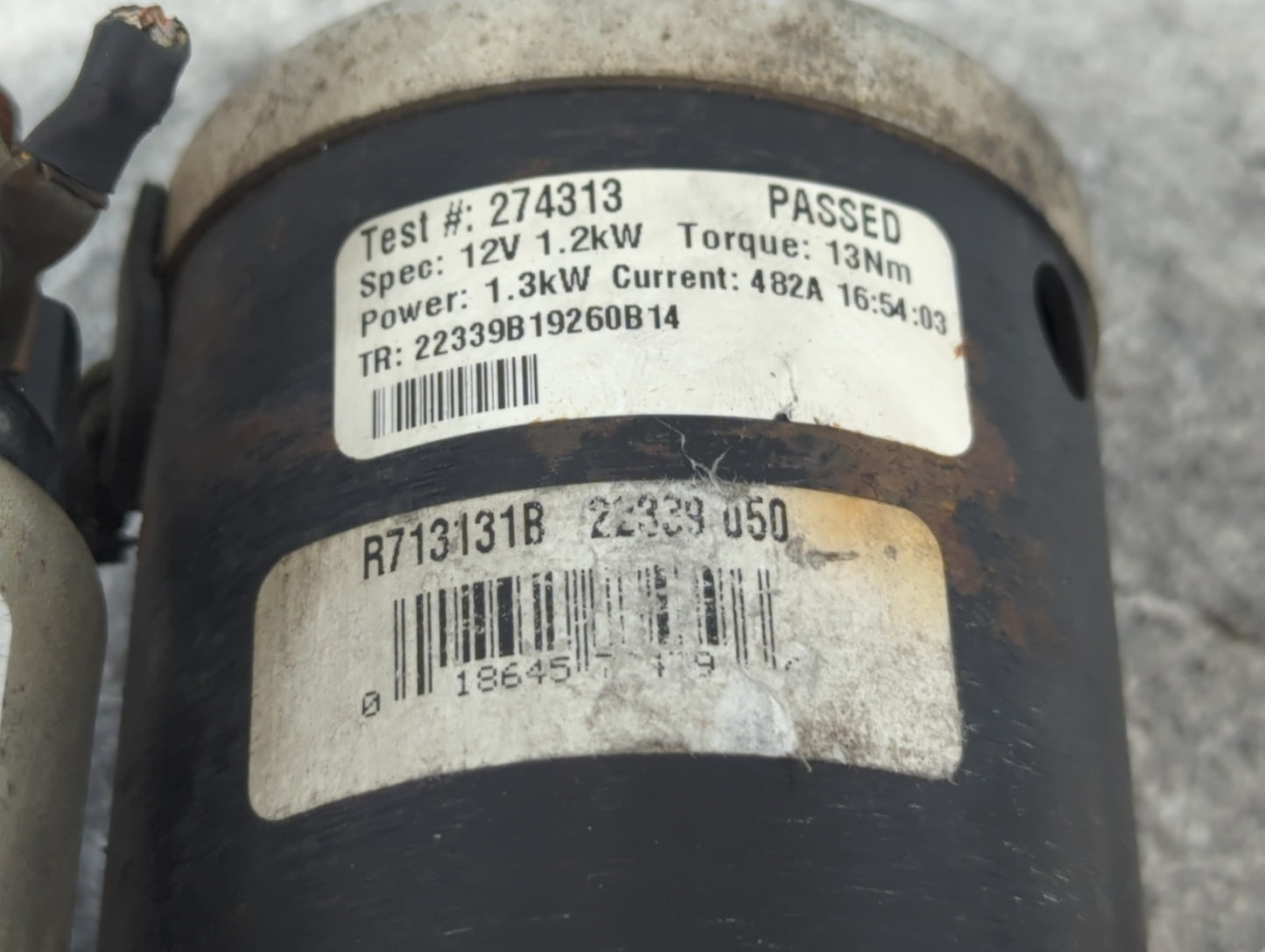 2011-2014 Ford Mustang Car Starter Motor Solenoid OEM P/N:R713131B 274313 Fits Fits 2011 2012 2013 2014 2015 OEM Used Auto P