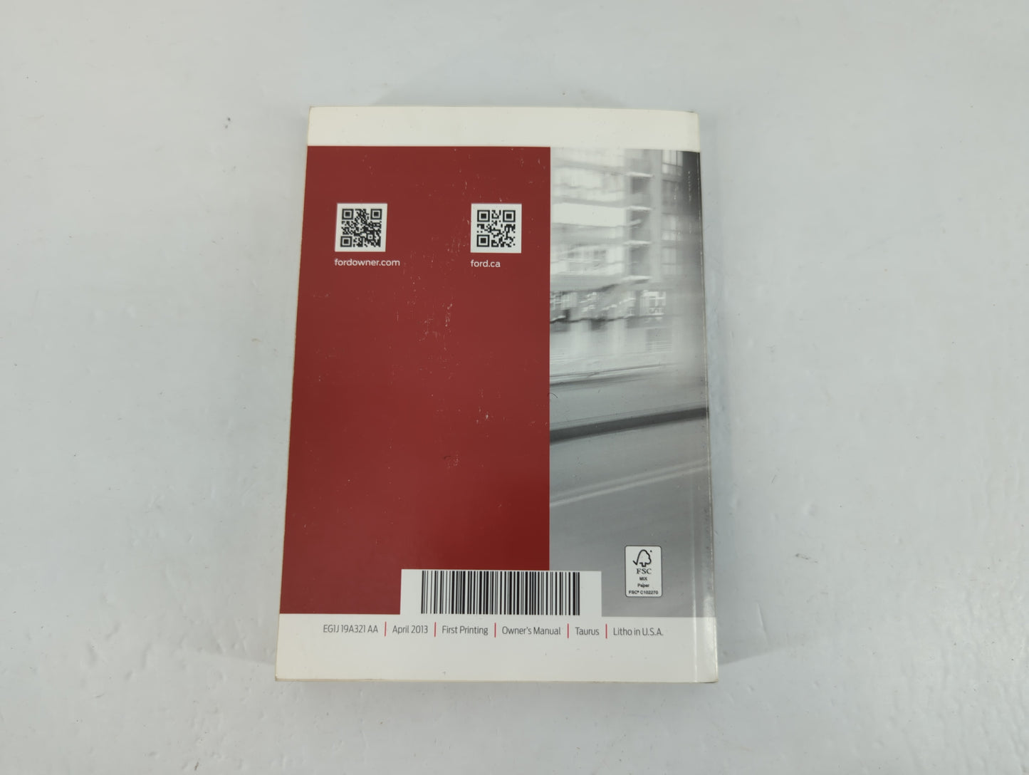 2014 Ford Taurus Owners Manual Book Guide P/N:EG1J 19A321 AA OEM Used Auto Parts - Oemusedautoparts1.com