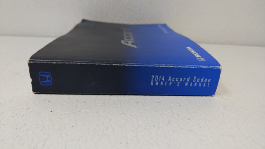 2014 Honda Accord Owners Manual Book Guide OEM Used Auto Parts