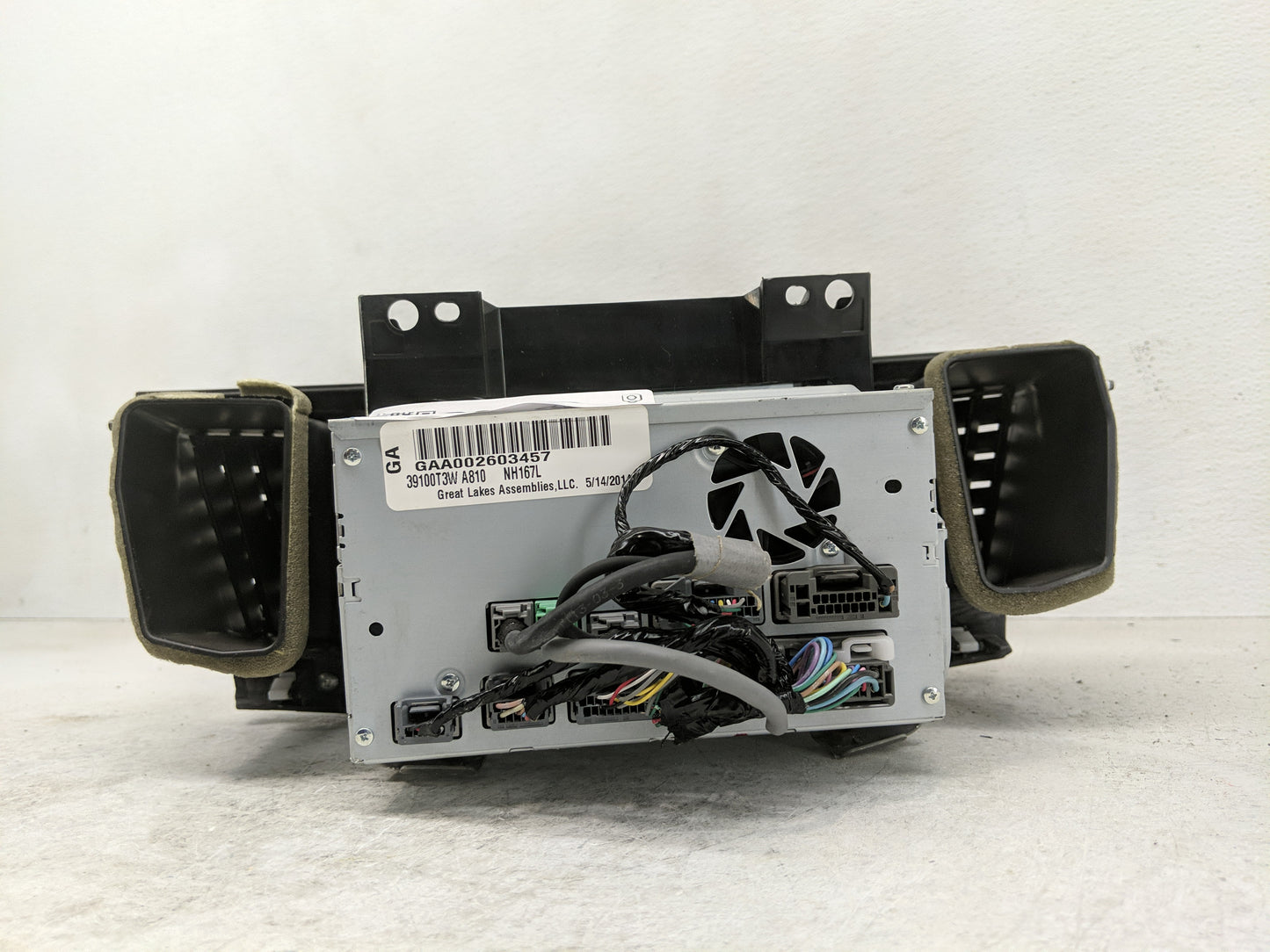 2014 Honda Accord Radio AM FM Cd Player Receiver Replacement P/N:39101-T3W-A820-M1 Fits OEM Used Auto Parts - Oemusedautopar