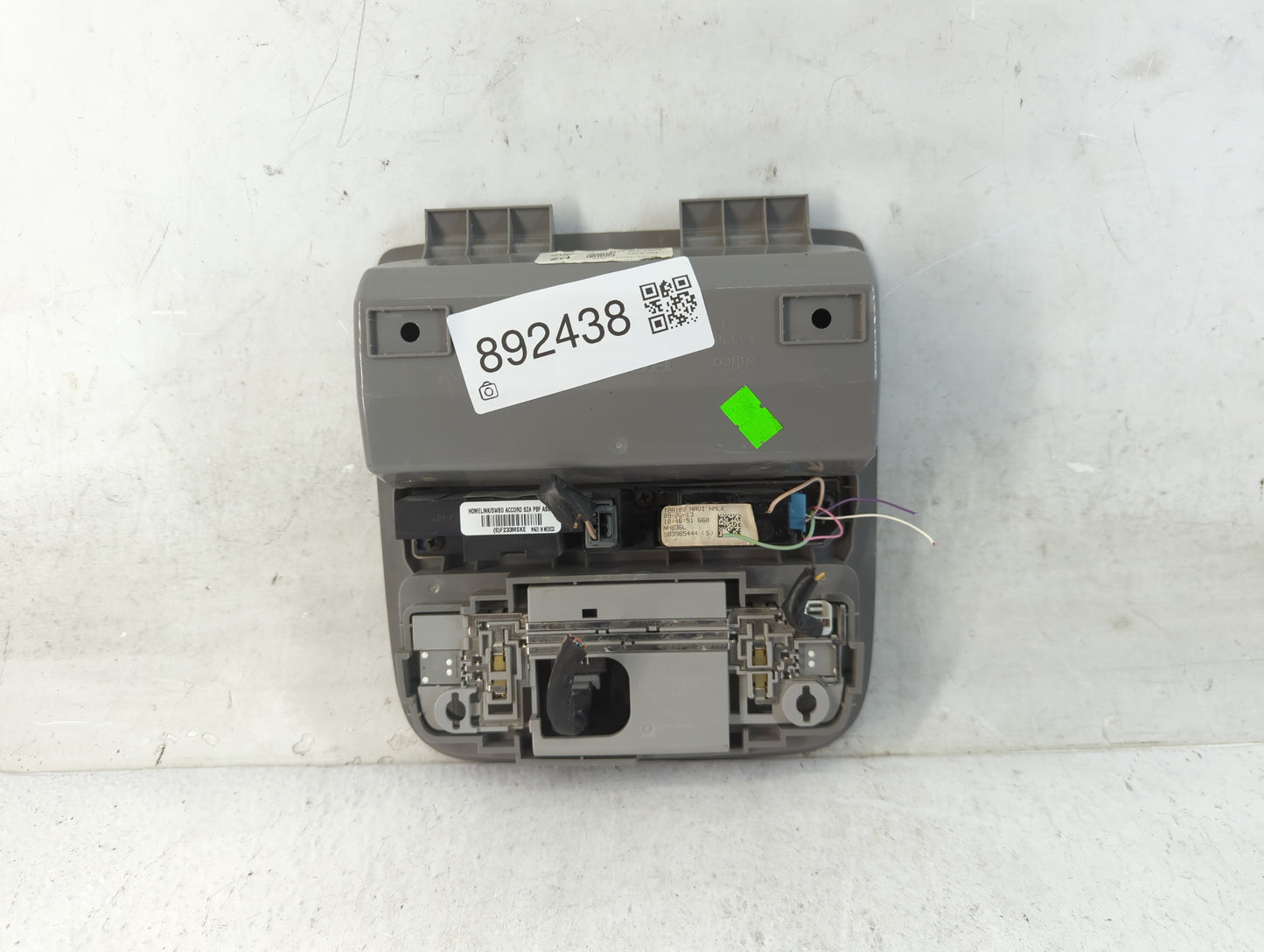 2014 Honda Accord Overhead Roof Console 892438 - Oemusedautoparts1.com