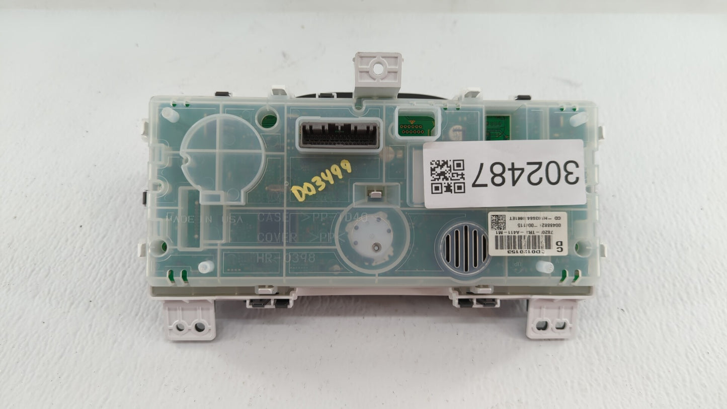 2014-2015 Honda Civic Instrument Cluster Speedometer Gauges P/N:78200-TR3-A411-M1 78200-TR3-A011-M1 Fits Fits 2014 2015 OEM