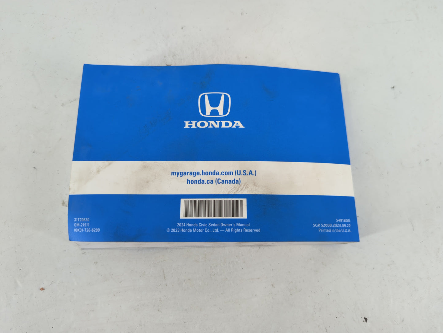 2014 Honda Civic Owners Manual Book Guide P/N:31T20620 00X31-T20-6200 OEM Used Auto Parts - Oemusedautoparts1.com