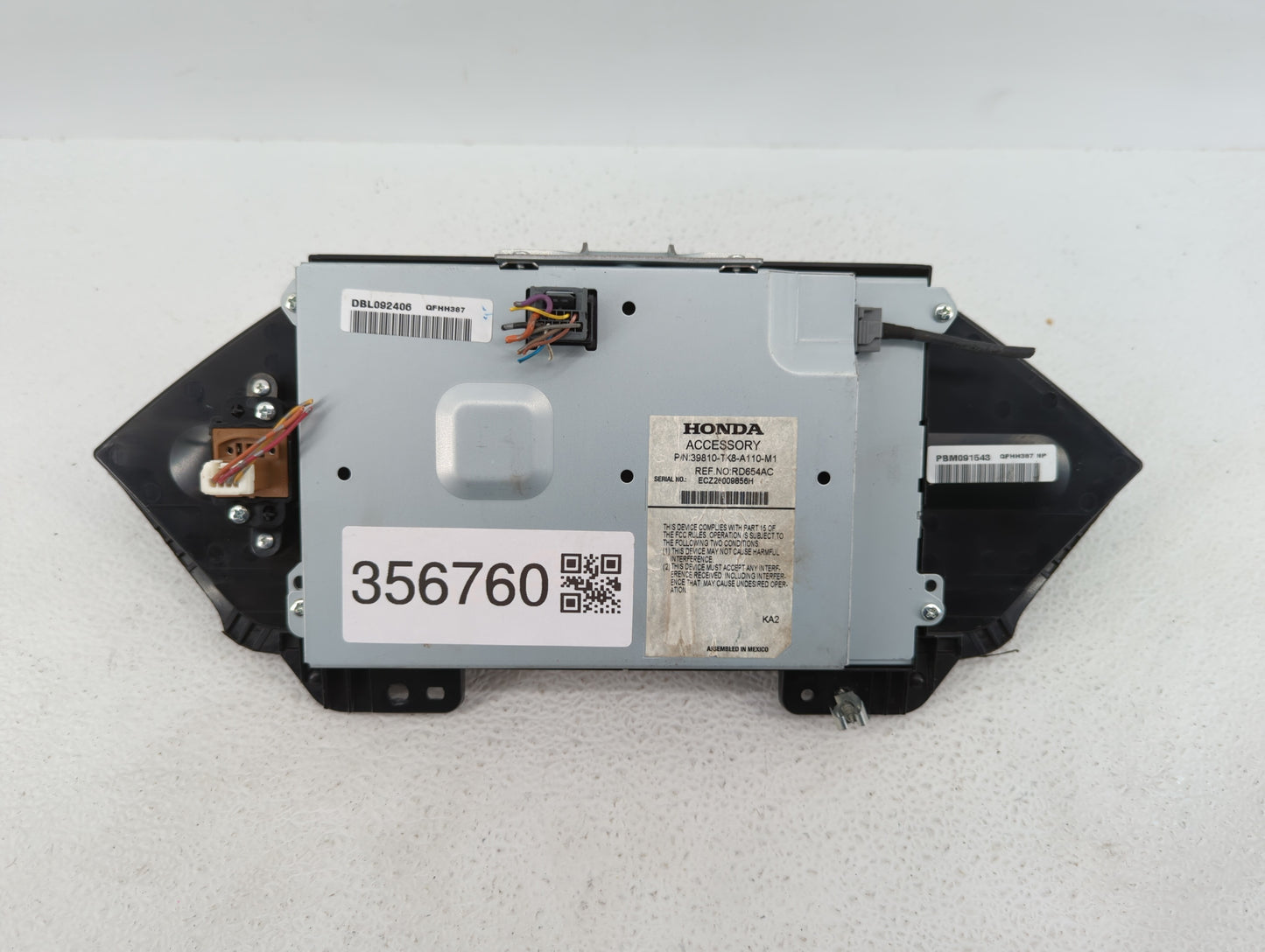 2014 Honda Odyssey Instrument Cluster Speedometer Gauges Fits OEM Used Auto Parts - Oemusedautoparts1.com