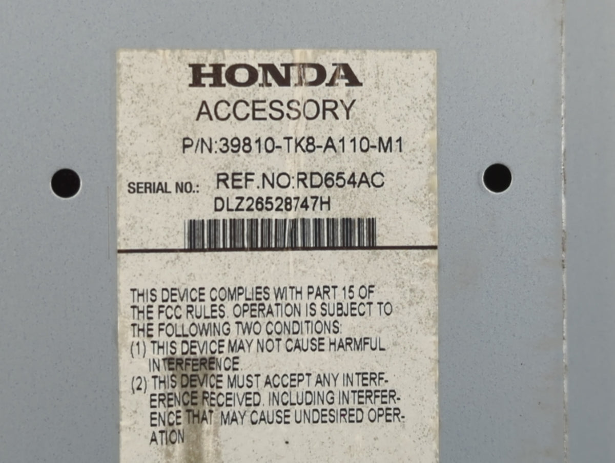 2014-2017 Honda Odyssey Information Radio Display Screen 828471 - Oemusedautoparts1.com