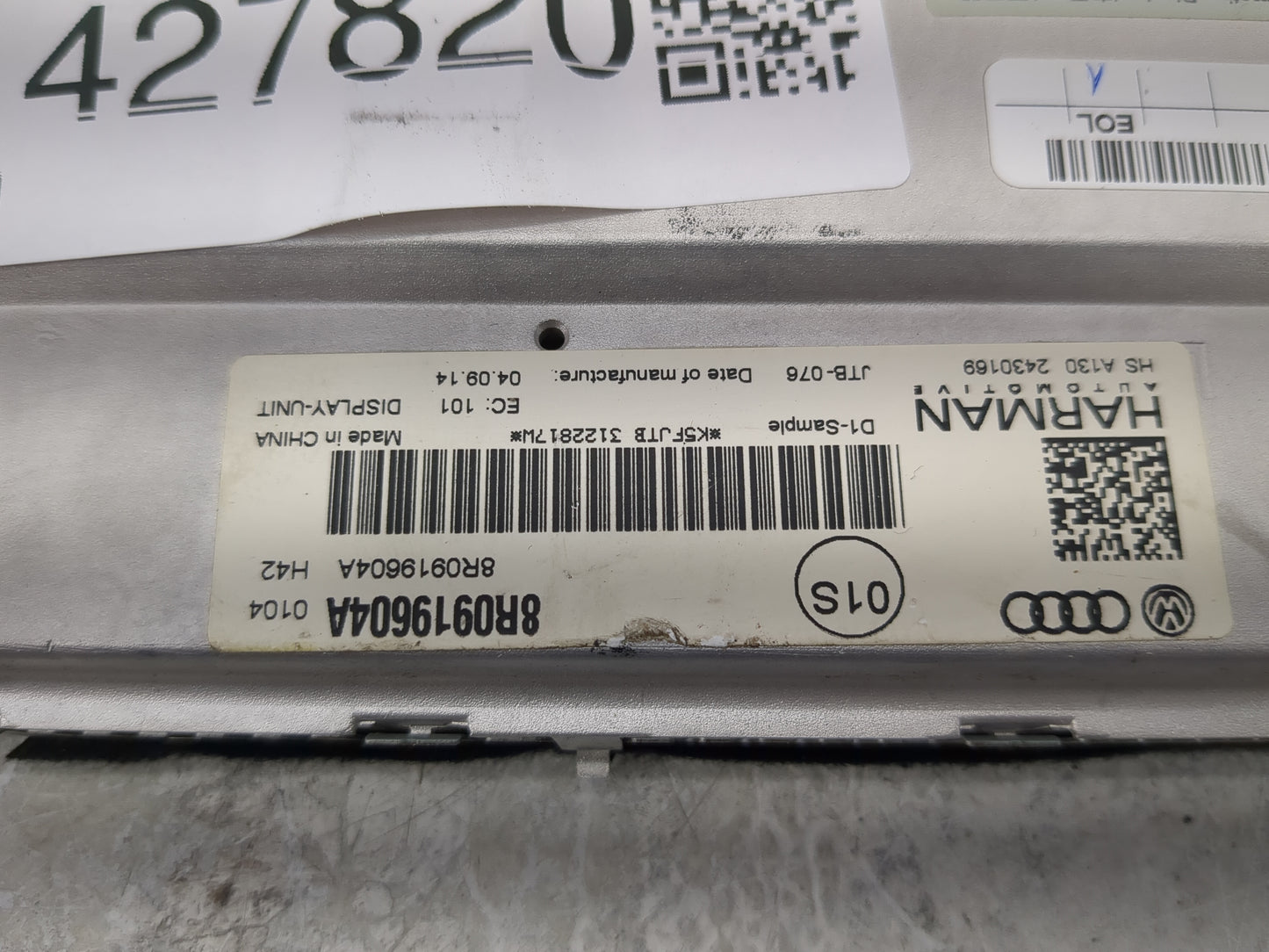 2013-2014 Hyundai Azera Information Display Screen - Oemusedautoparts1.com