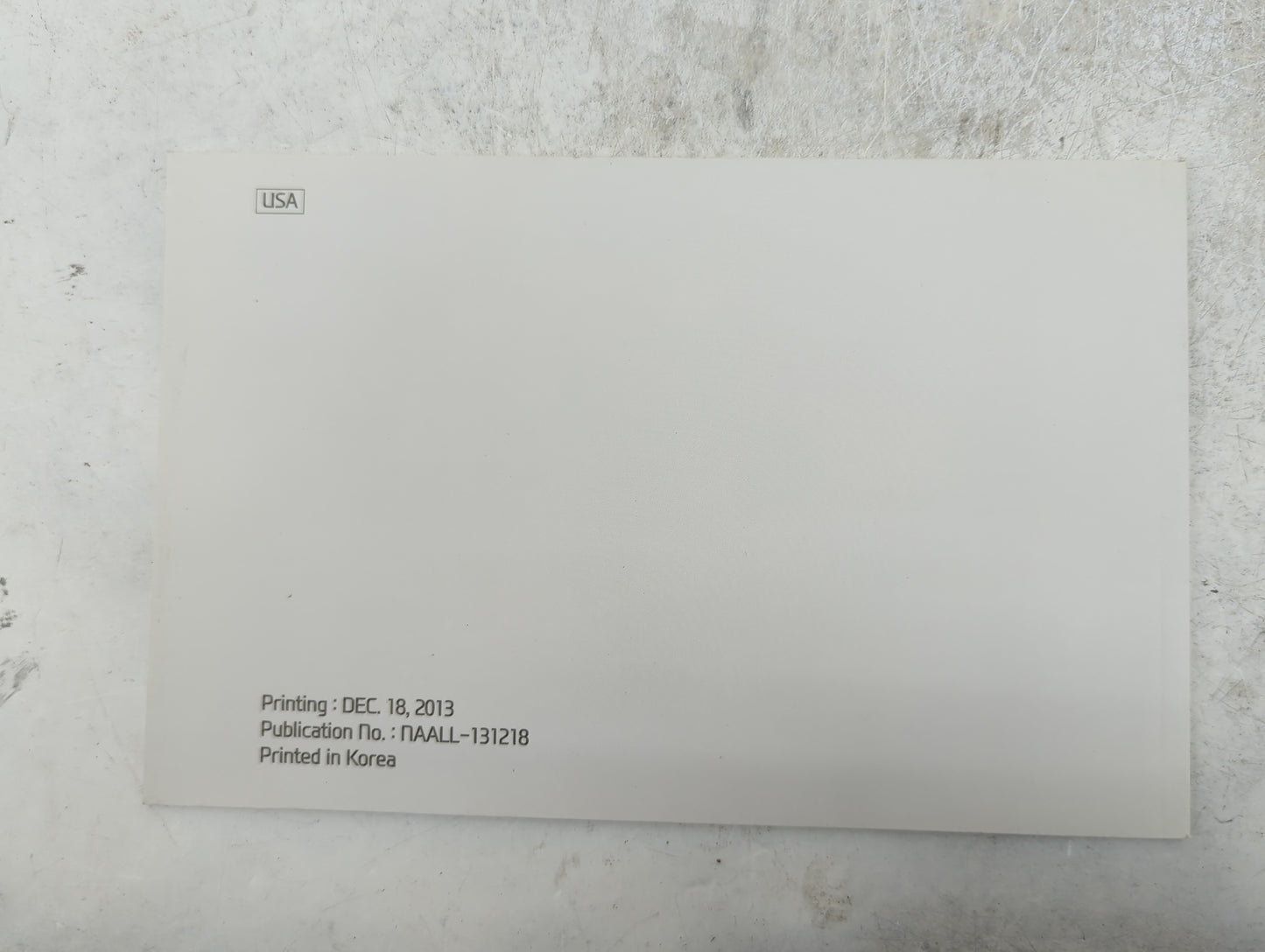 2014 Hyundai Azera Owners Manual Book Guide P/N:E3V0-EU42C OEM Used Auto Parts - Oemusedautoparts1.com