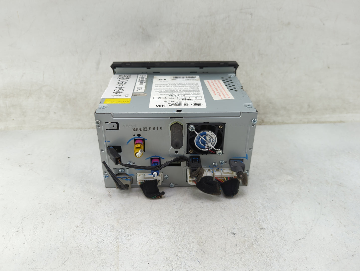 2014 Hyundai Azera Radio AM FM Cd Player Receiver Replacement P/N:96560-3V7104X AN242HGAN Fits OEM Used Auto Parts - Oemused