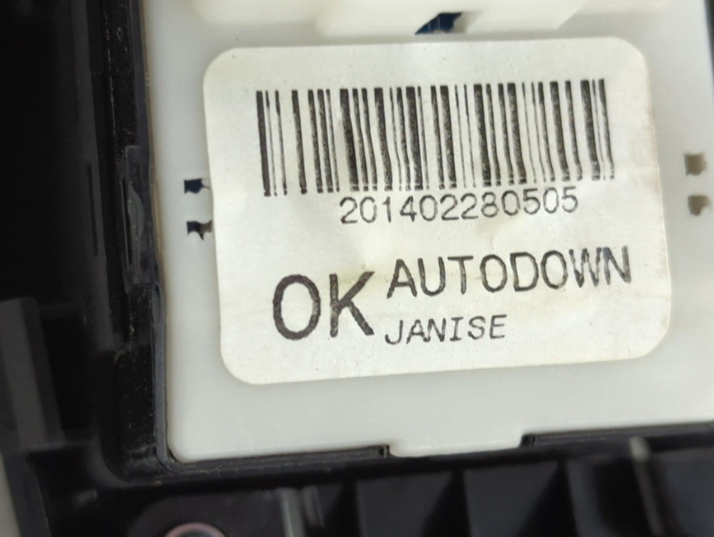 2014-2015 Hyundai Elantra Master Power Window Switch Replacement Driver Side Left Fits Fits 2014 2015 OEM Used Auto Parts -