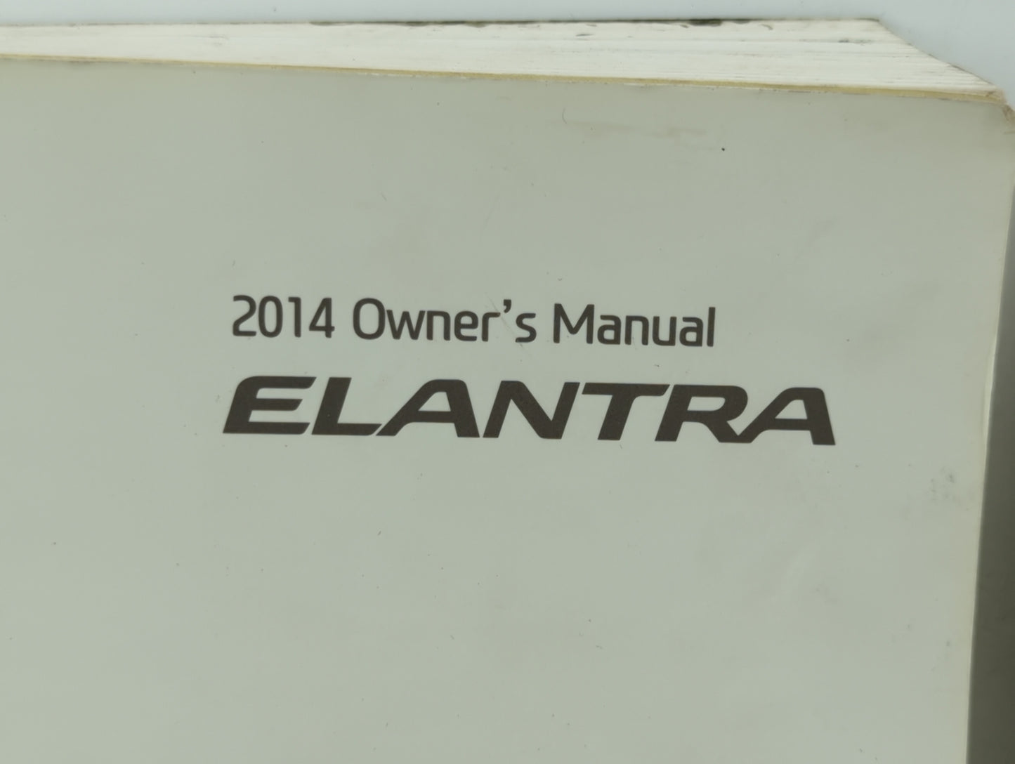 2014 Hyundai Elantra Owners Manual Book Guide OEM Used Auto Parts - Oemusedautoparts1.com
