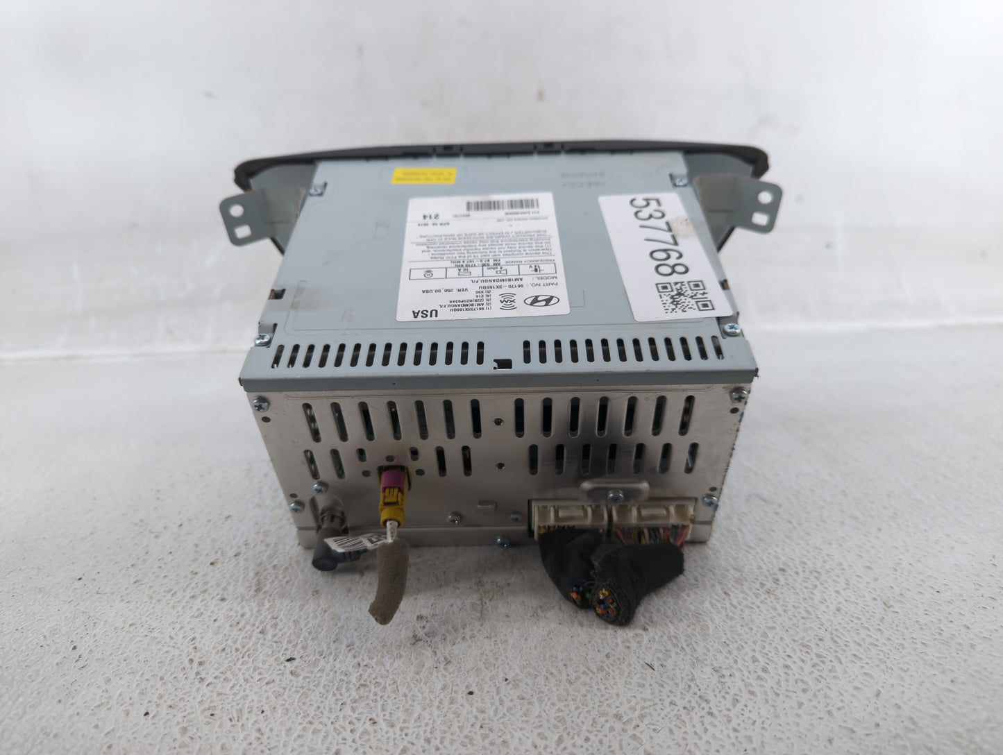 2014-2015 Hyundai Elantra Radio AM FM Cd Player Receiver Replacement P/N:96170-3X166GU Fits Fits 2014 2015 OEM Used Auto Par