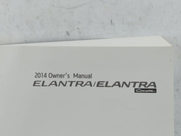 2014 Hyundai Elantra Owners Manual Book Guide P/N:E3X0-EU42E OEM Used Auto Parts