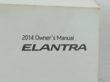 2014 Hyundai Elantra Owners Manual Book Guide P/N:A3Y0-ES43DE OEM Used Auto Parts