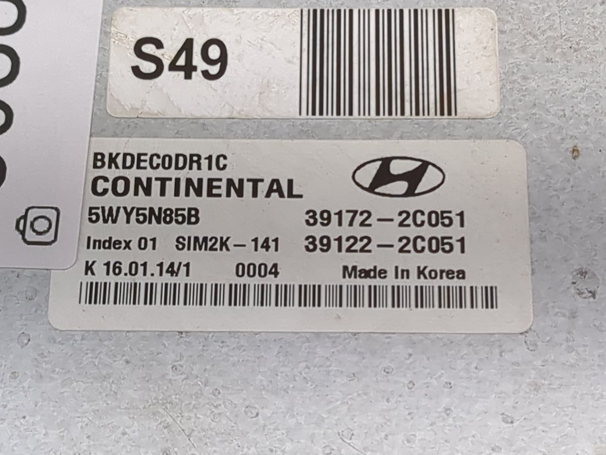 2013-2014 Hyundai Genesis PCM Engine Control Computer ECU ECM PCU OEM P/N:BKDEC0DR1C 5WY5N85B, 39172-2C051 Fits Fits 2013 20