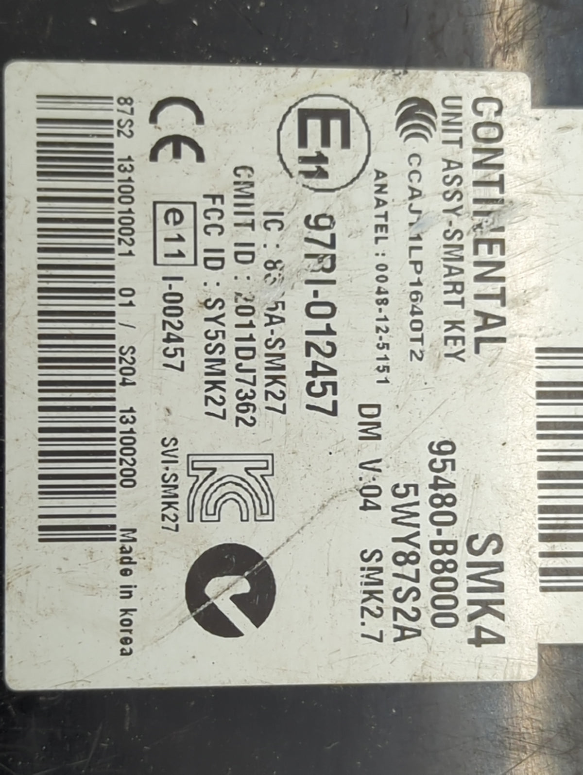2014 Hyundai Santa Fe Theft-locking Control Module - Oemusedautoparts1.com
