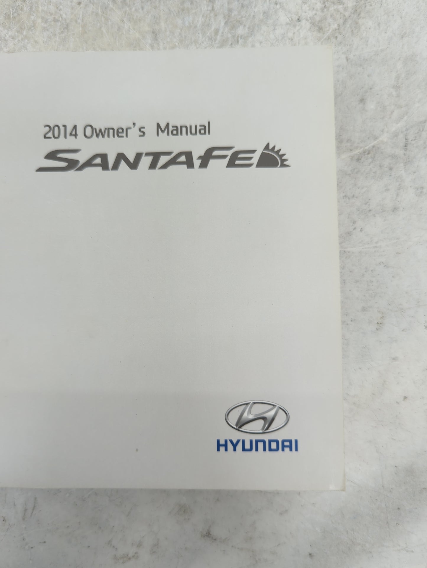 2014 Hyundai Santa Fe Owners Manual Book Guide P/N:EB80-EU3NC OEM Used Auto Parts - Oemusedautoparts1.com