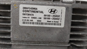 2014 Hyundai Santa Fe PCM Engine Control Computer ECU ECM PCU OEM P/N:39130-2GAG5 39130-2GAG1, 39100-2GAG1, 39130-2GAG2 Fits OEM Used Auto Parts