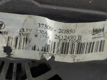 2014 Hyundai Santa Fe Alternator Replacement Generator Charging Assembly Engine OEM P/N:37300-2G850 Fits Fits 2015 OEM Used Auto Parts