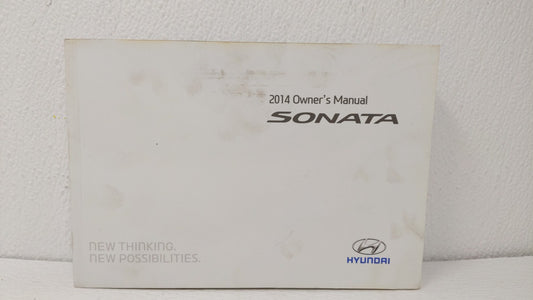 2014 Hyundai Sonata Owners Manual Book Guide OEM Used Auto Parts