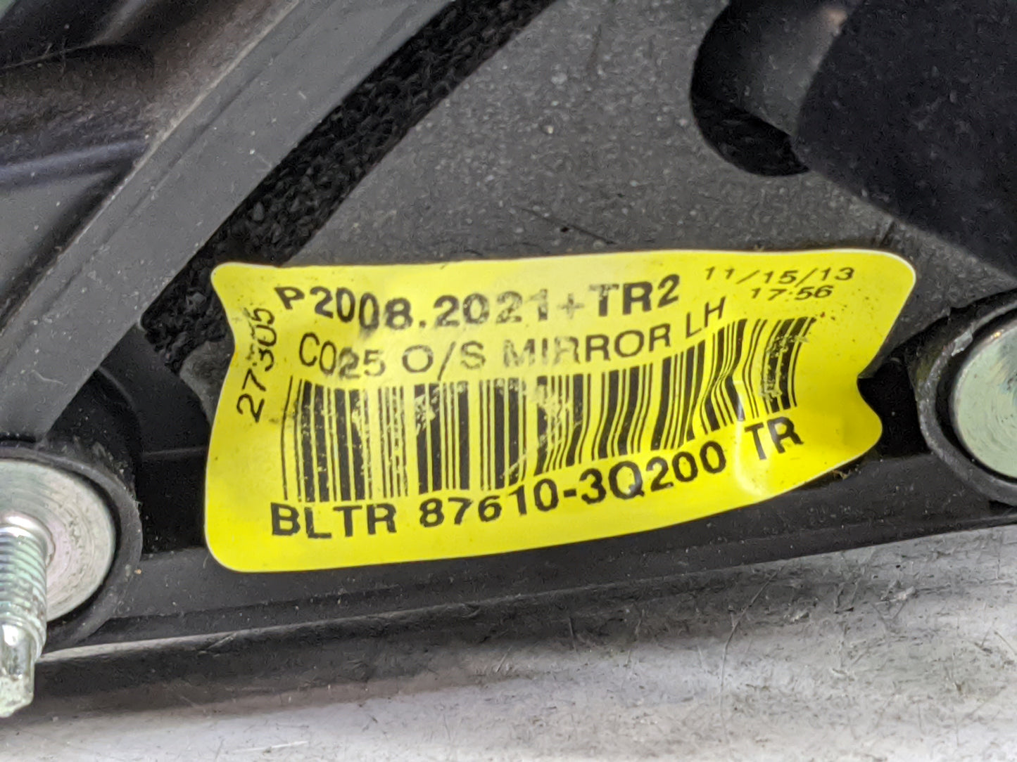 2014 Hyundai Sonata Driver Side View Mirror - Left Door Mirror OEM Used - Oemusedautoparts1.com