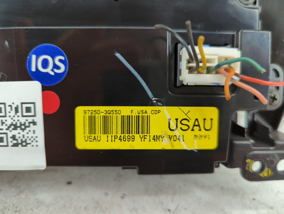 2014 Hyundai Sonata Climate Control Module Temperature AC/Heater Replacement P/N:97250-3Q550 Fits OEM Used Auto Parts - Oemu