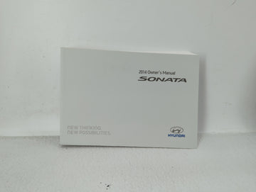2014 Hyundai Sonata Owners Manual Book Guide OEM Used Auto Parts