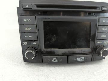 2014-2015 Hyundai Sonata Radio AM FM Cd Player Receiver Replacement P/N:96180-3Q8004X 96180-3Q8504X Fits Fits 2014 2015 OEM Used Auto Parts